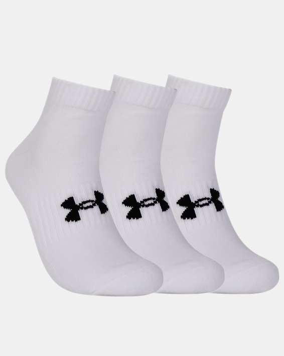 Unisex UA Core Low Cut 3-Pack Socks in White image number 0